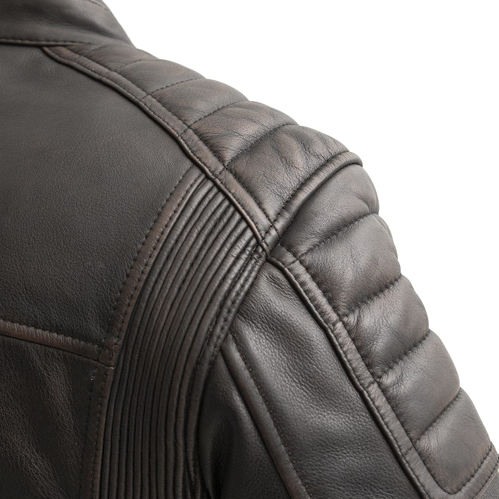 First Manufacturing Co. Crusader Men's Motorcycle Leather Jacket