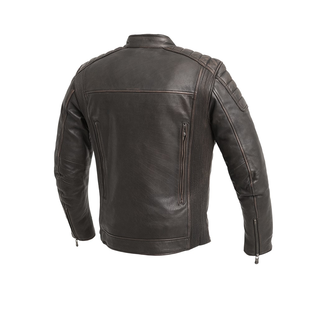 First Manufacturing Co. Crusader Men's Motorcycle Leather Jacket