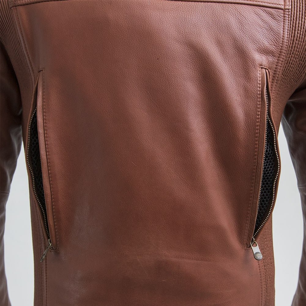 First Manufacturing Co. Crusader Men's Motorcycle Leather Jacket