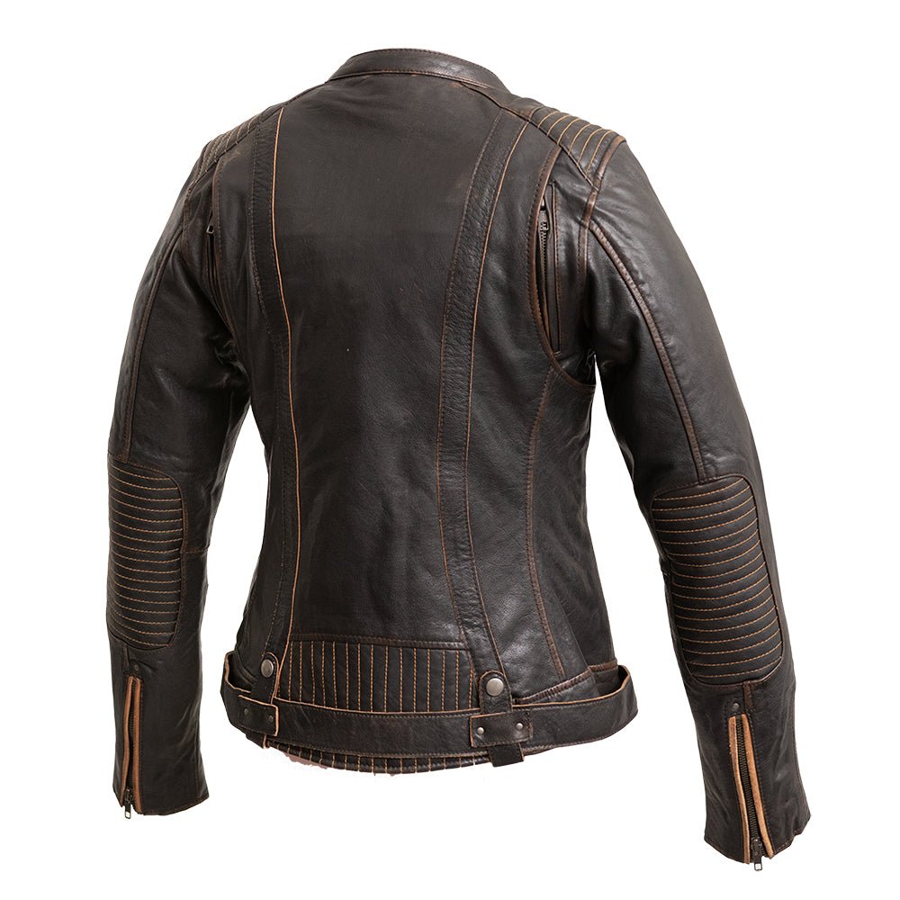 First Manufacturing Co. Electra Women's Motorcycle Leather Jacket