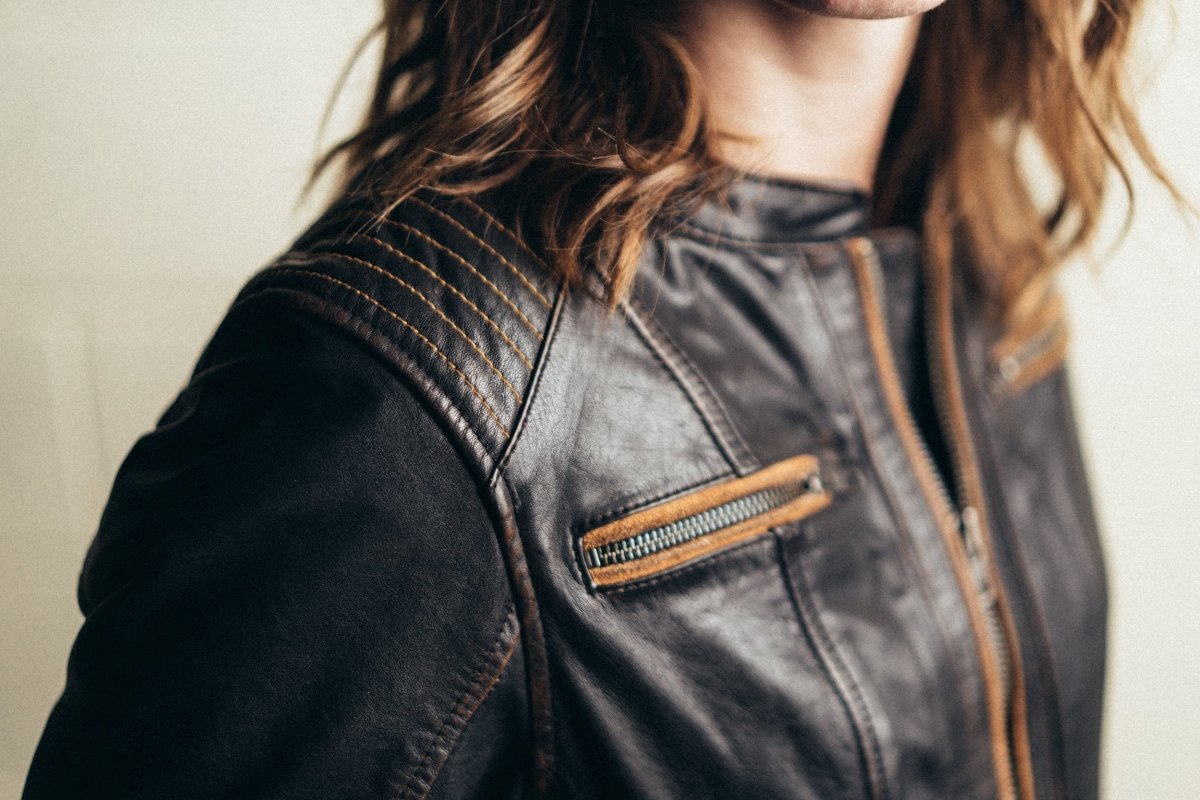 First Manufacturing Co. Electra Women's Motorcycle Leather Jacket
