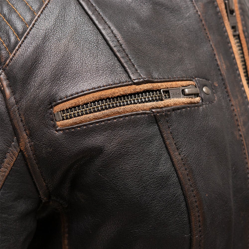 First Manufacturing Co. Electra Women's Motorcycle Leather Jacket