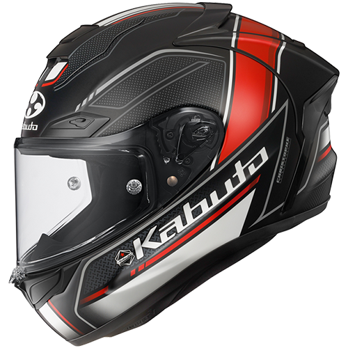Kabuto F-17 GP Motorcycle Helmet Mips FORTE - Flat Black Red