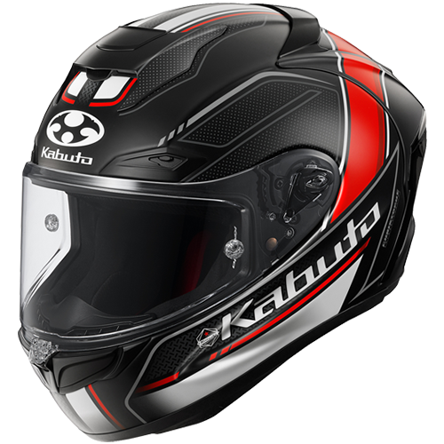 Kabuto F-17 GP Motorcycle Helmet Mips FORTE - Flat Black Red