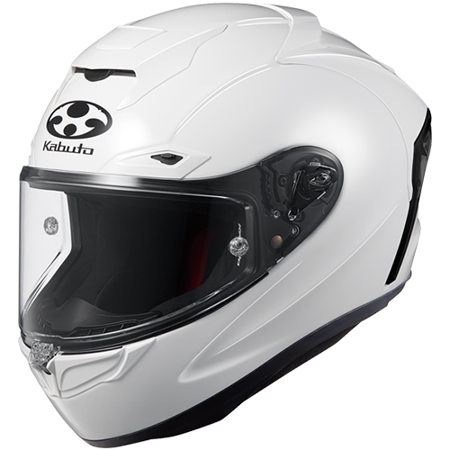 Kabuto F-17 GP Motorcycle Helmet Mips - White Metallic