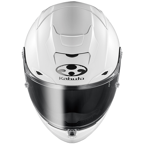 Kabuto F-17 GP Motorcycle Helmet Mips - White Metallic