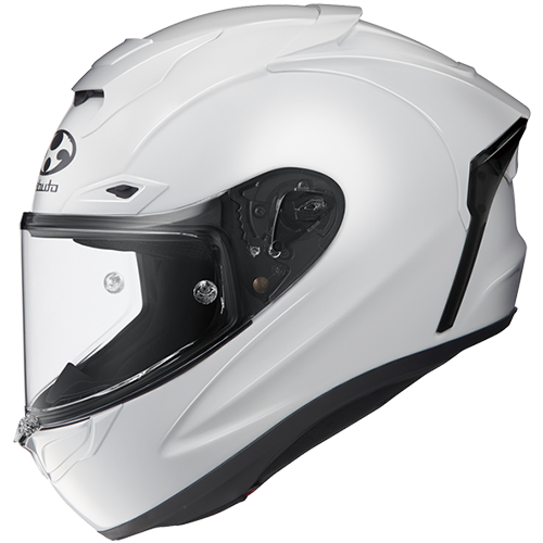 Kabuto F-17 GP Motorcycle Helmet Mips - White Metallic