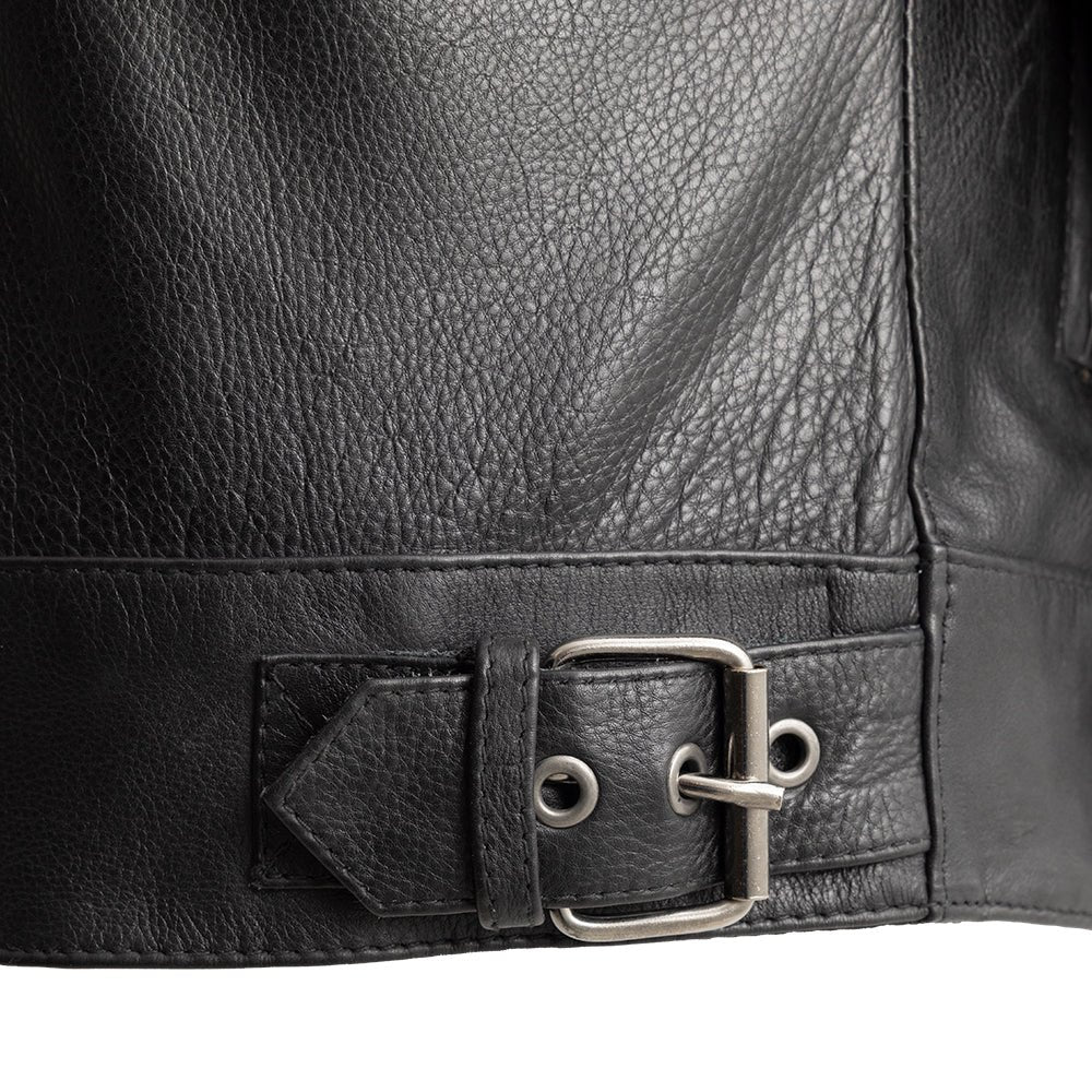 First Manufacturing Co Grand Prix Men's Leather Motorcycle Jacket