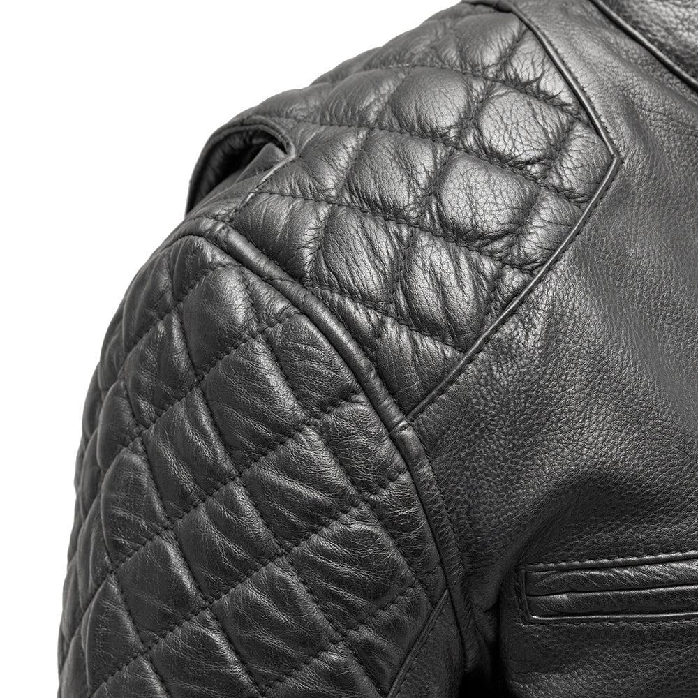 First Manufacturing Co Grand Prix Men's Leather Motorcycle Jacket