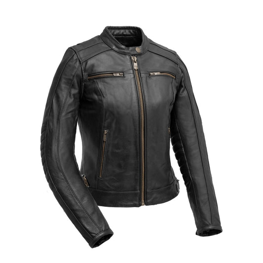 First Manufacturing Co. Jada  Women's Motorcycle Leather Jacket