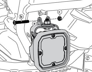 DENALI Driving Light Mount - BMW OEM Light Mount Adapter