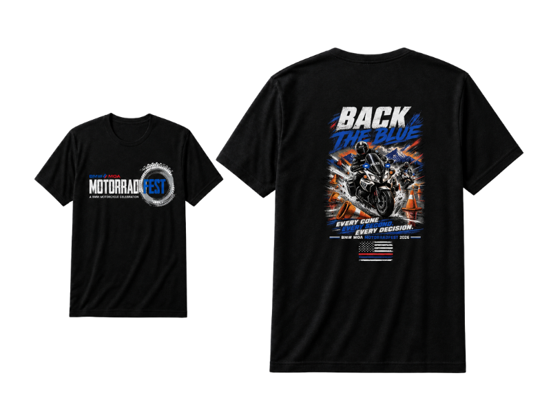 Support First Responders with Motorrad Fest Back the Blue T-Shirt