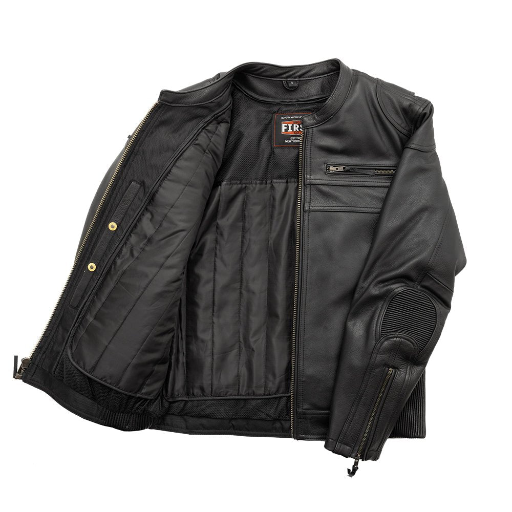 First Manufacturing Co. Nemesis Men's Motorcycle Leather Jacket