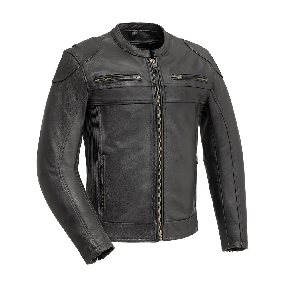 First Manufacturing Co. Nemesis Men's Motorcycle Leather Jacket
