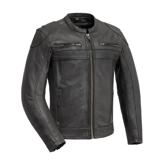 First Manufacturing Co. Nemesis Men's Motorcycle Leather Jacket