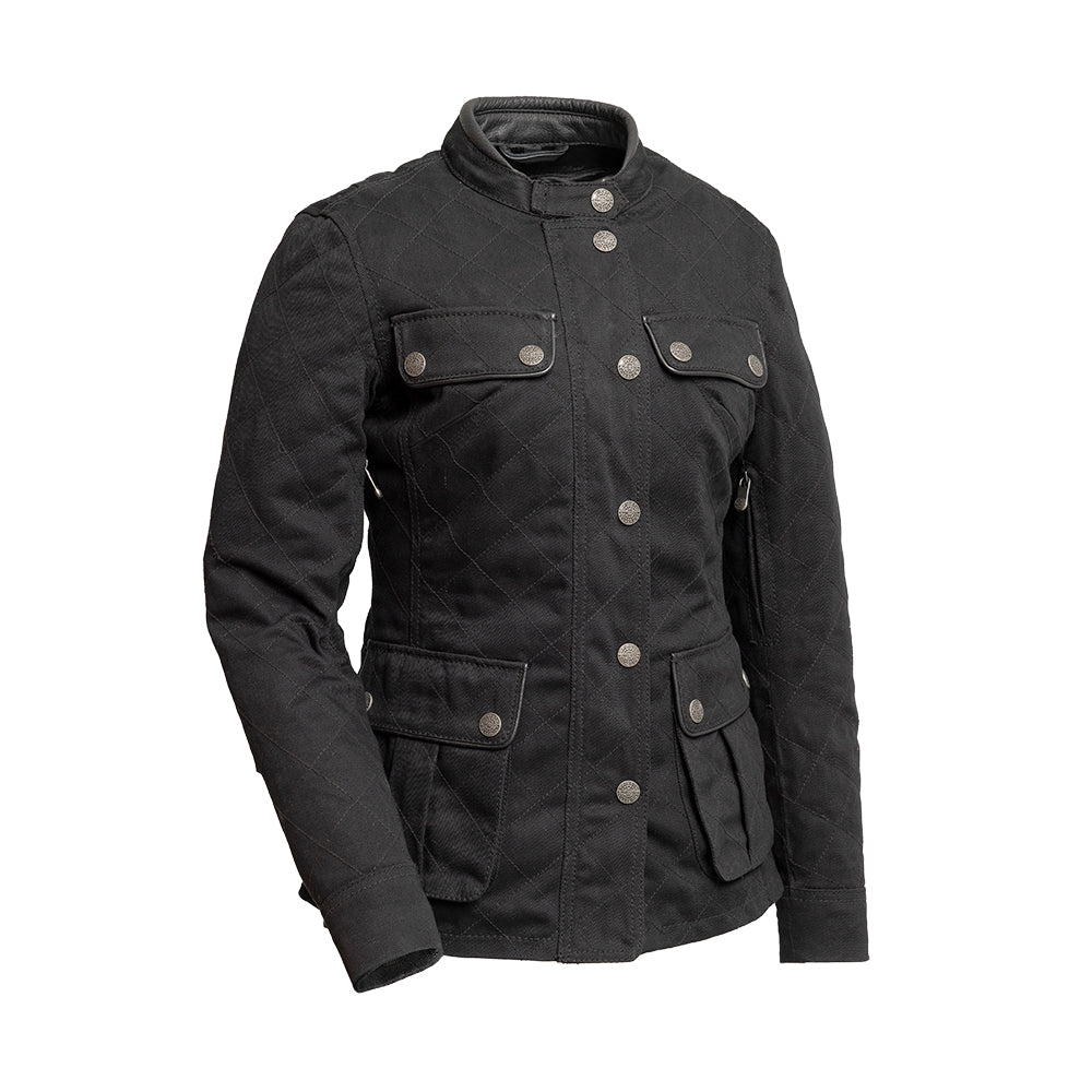 First Manufacturing Co Outcast  Women's Twill Motorcycle Jacket