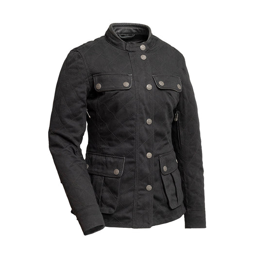 First Manufacturing Co Outcast  Women's Twill Motorcycle Jacket