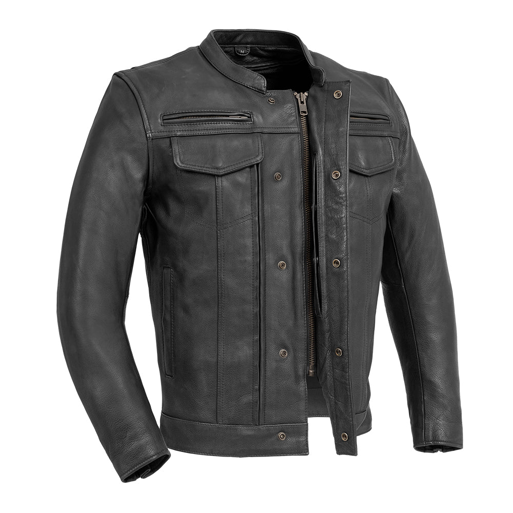 First Manufacturing Co. Raider Men's Motorcycle Leather Jacket