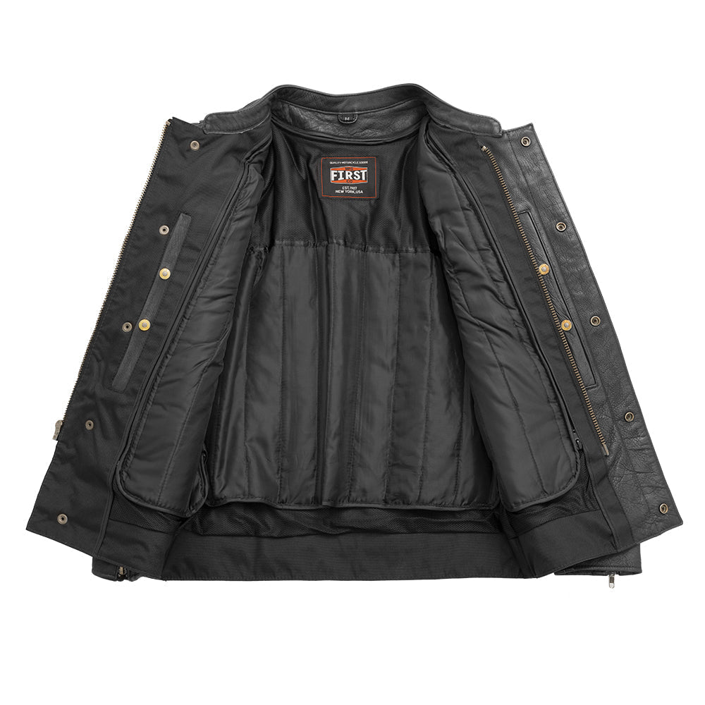 First Manufacturing Co. Raider Men's Motorcycle Leather Jacket