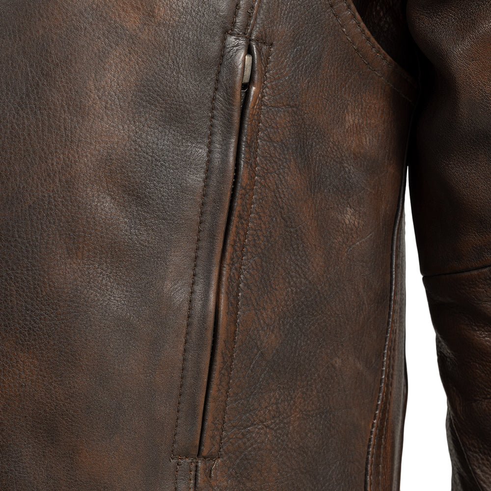 First Manufacturing Co. Raider Men's Motorcycle Leather Jacket