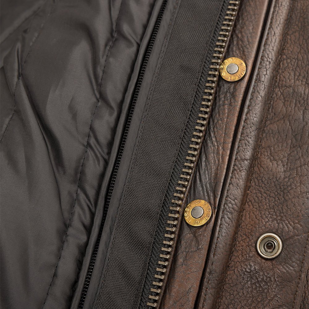 First Manufacturing Co. Raider Men's Motorcycle Leather Jacket