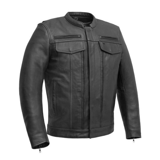 First Manufacturing Co. Raider Men's Motorcycle Leather Jacket