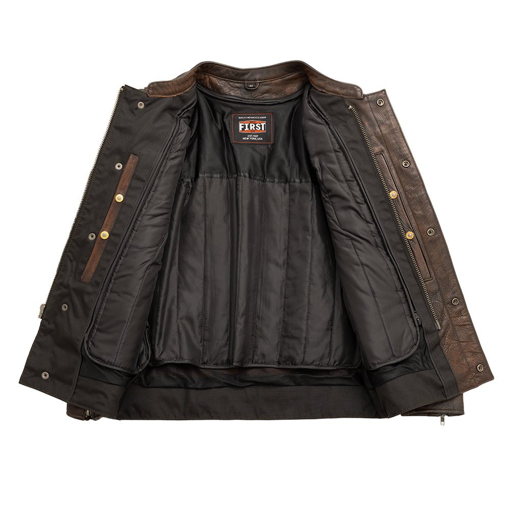 First Manufacturing Co. Raider Men's Motorcycle Leather Jacket
