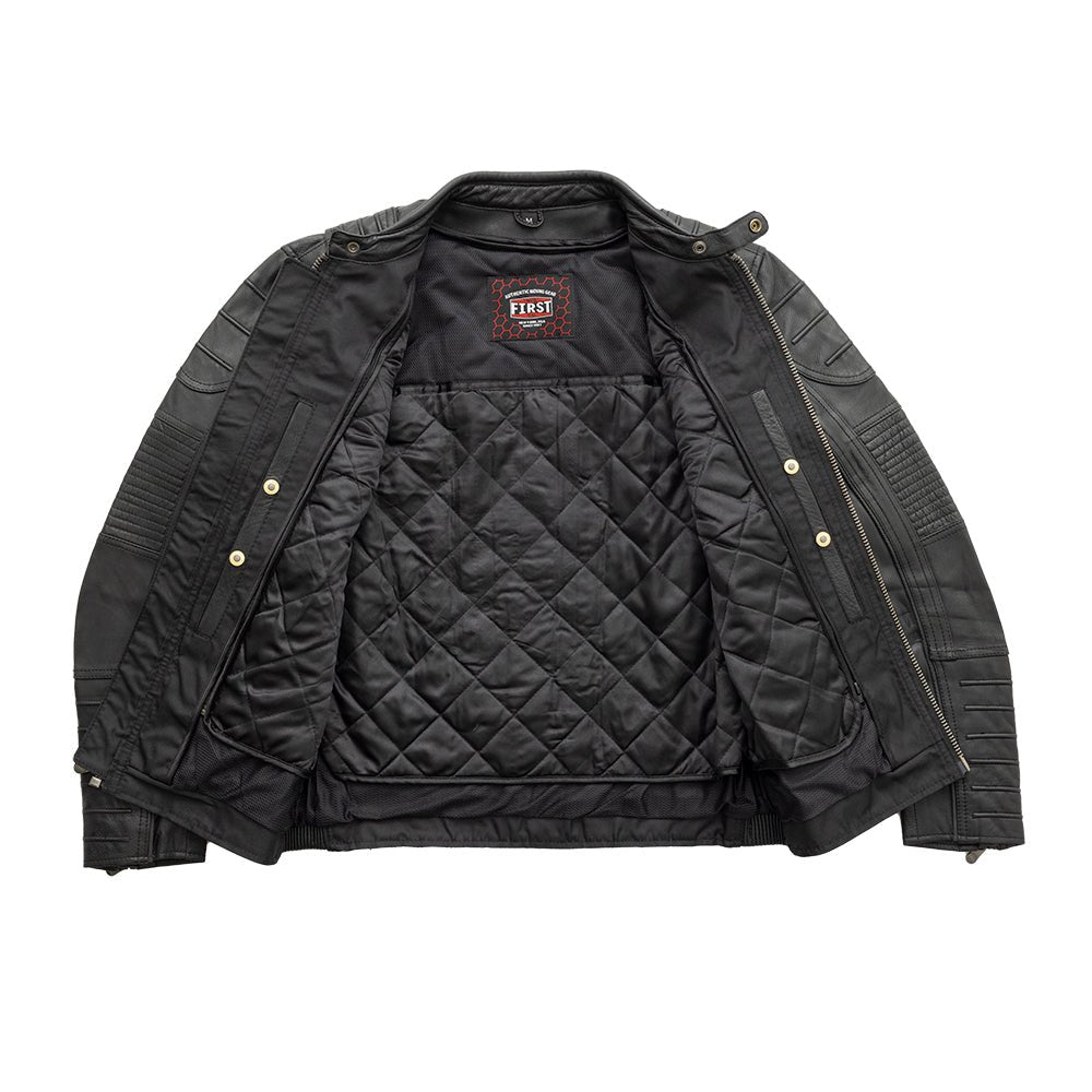 First Manufacturing Co. Raptor Men's Motorcycle Leather Jacket