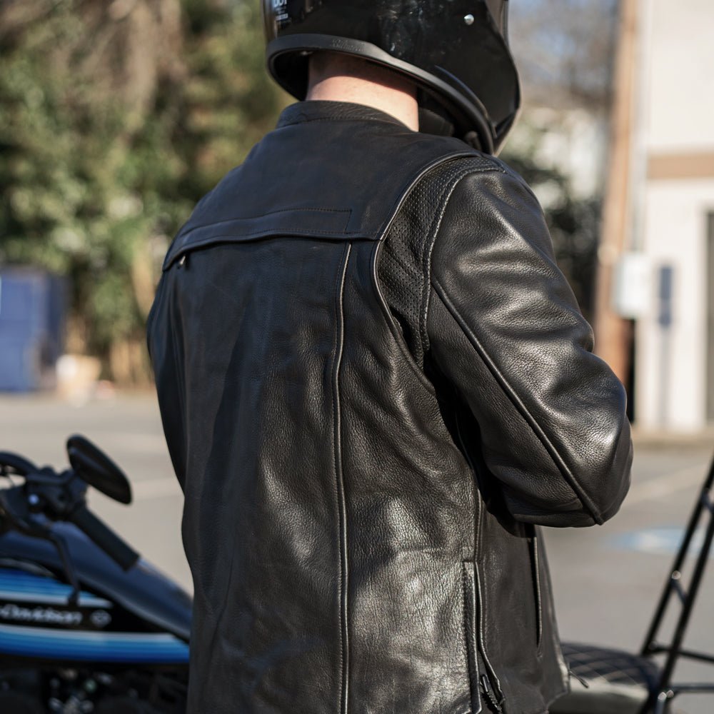 First Manufacturing Co. Revolt Men's Motorcycle Leather Jacket