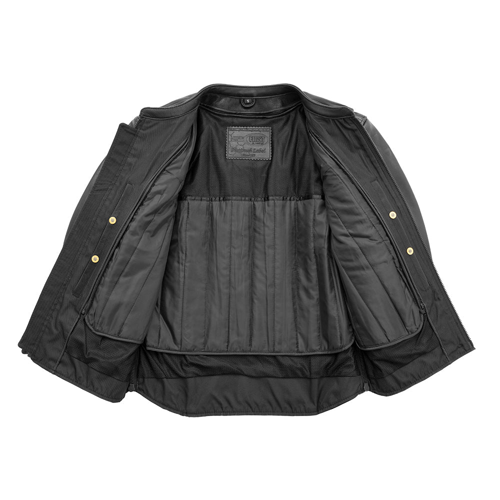 First Manufacturing Co. Revolt Men's Motorcycle Leather Jacket