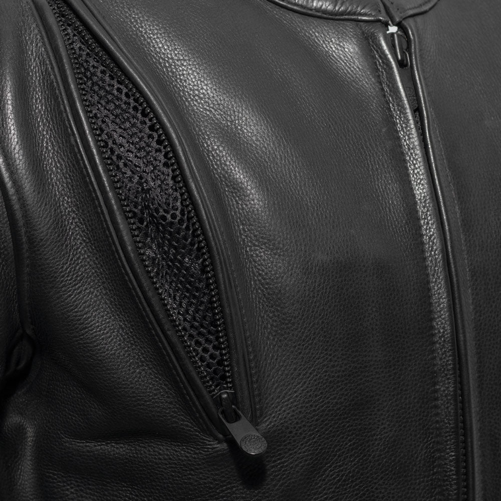 First Manufacturing Co. Revolt Men's Motorcycle Leather Jacket