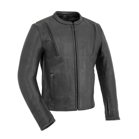 First Manufacturing Co. Revolt Men's Motorcycle Leather Jacket
