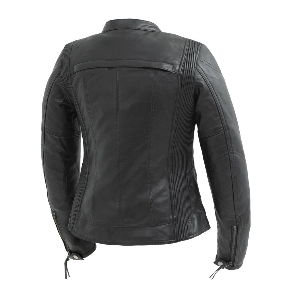 First Manufacturing Co.  Supastar Womens Motorcycle Leather Jacket