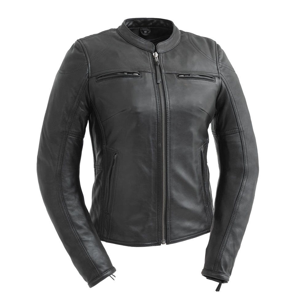First Manufacturing Co.  Supastar Womens Motorcycle Leather Jacket