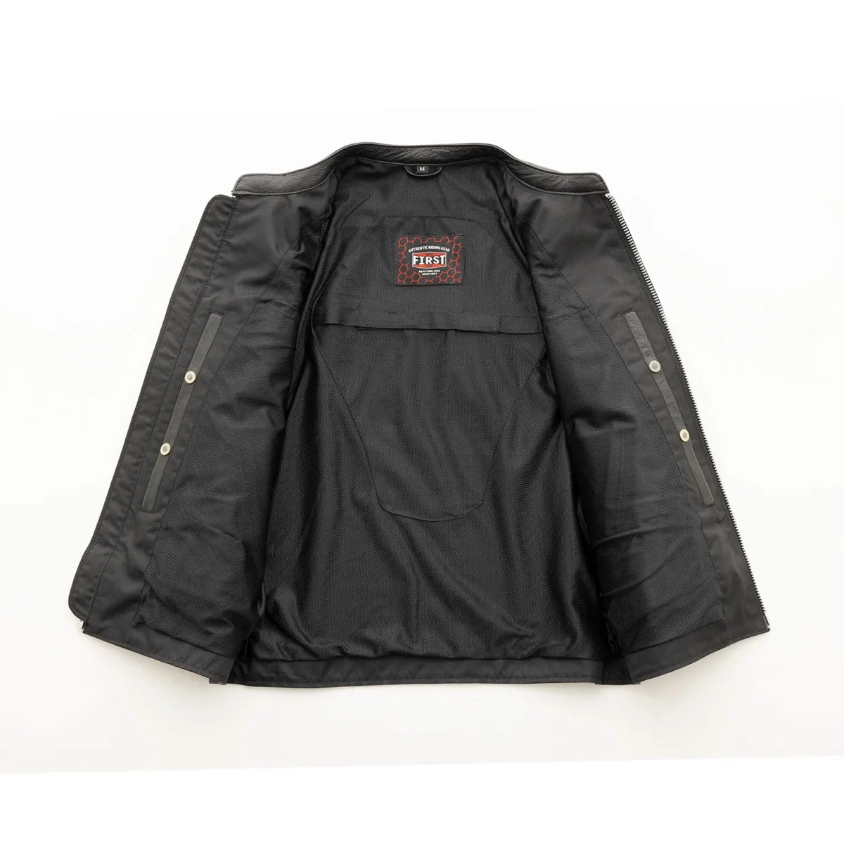 First Manufacturing Co. Titan Men's Motorcycle Leather Jacket