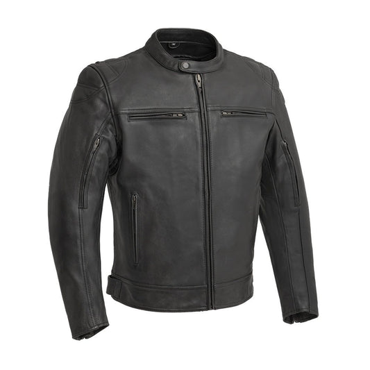 First Manufacturing Co. Top Performer Men's Motorcycle Leather Jacket