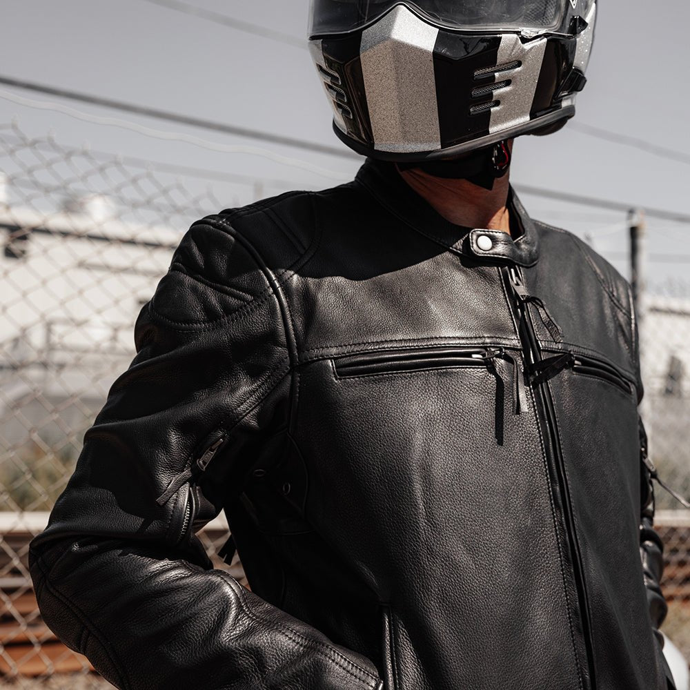 First Manufacturing Co. Top Performer Men's Motorcycle Leather Jacket