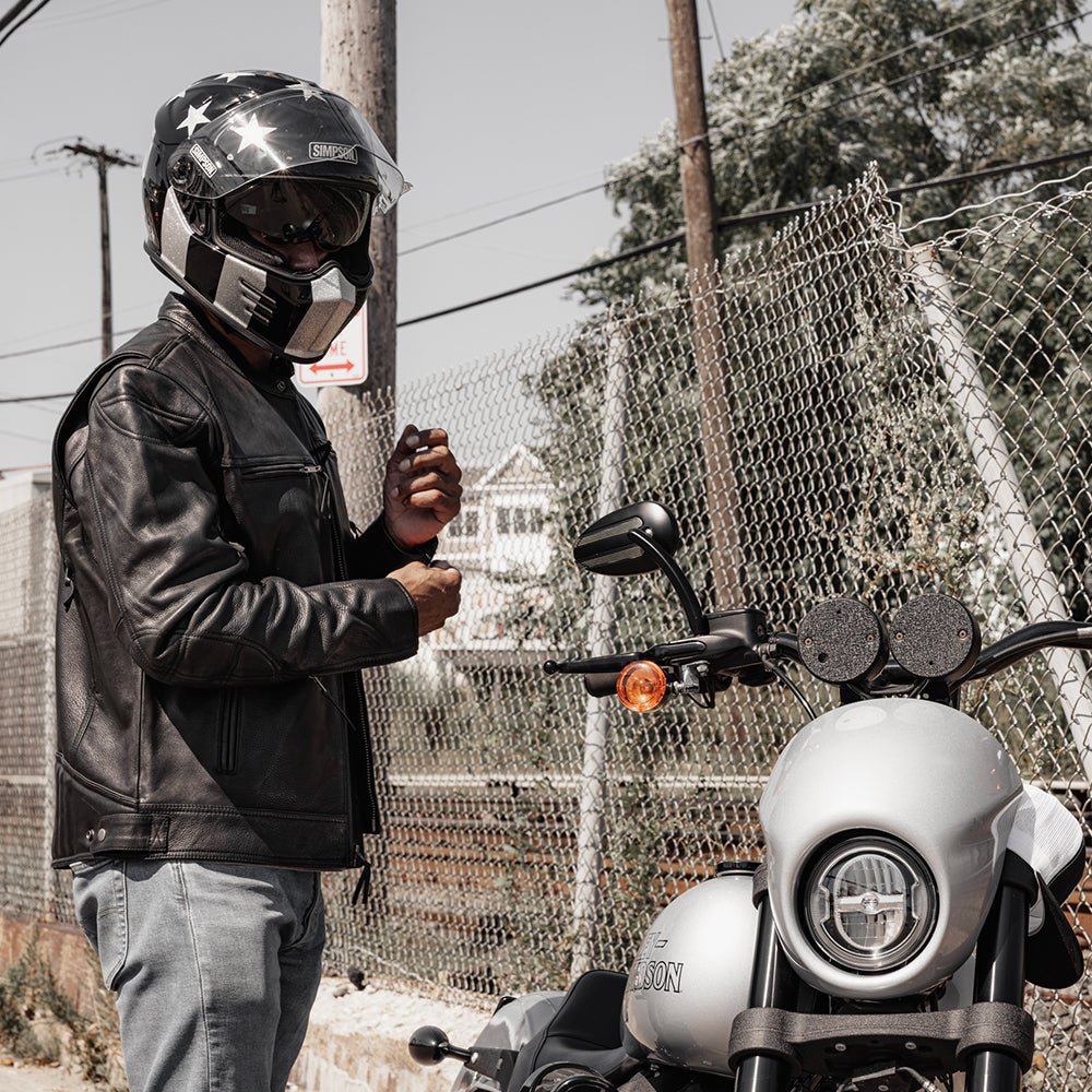 First Manufacturing Co. Top Performer Men's Motorcycle Leather Jacket