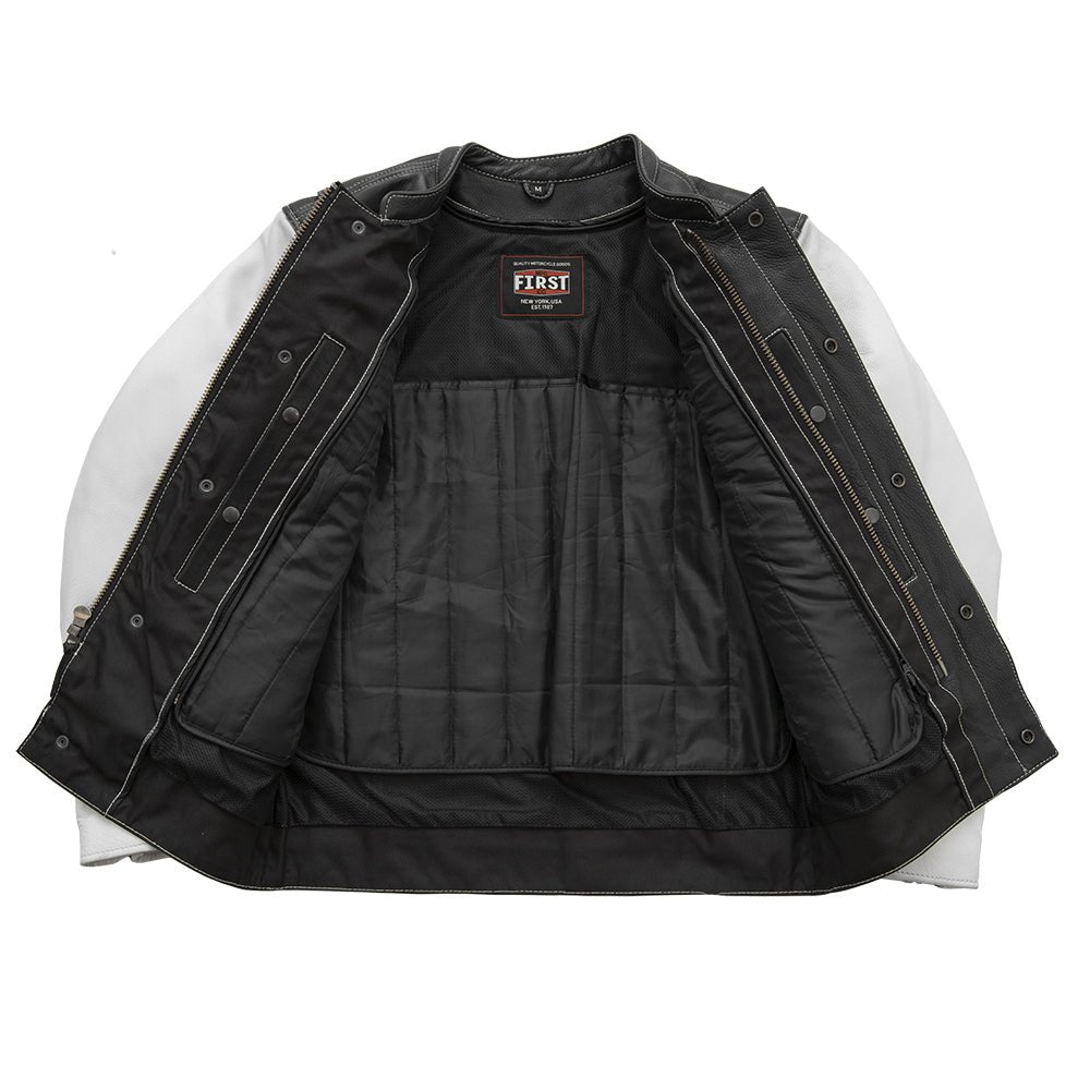 First Manufacturing Co. Vincent Men's Cafe Style Leather Jacket