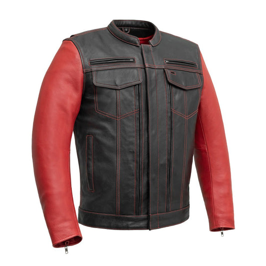 First Manufacturing Co. Vincent Men's Cafe Style Leather Jacket