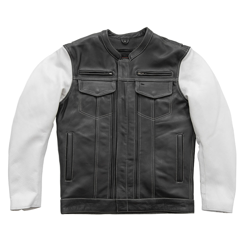 First Manufacturing Co. Vincent Men's Cafe Style Leather Jacket