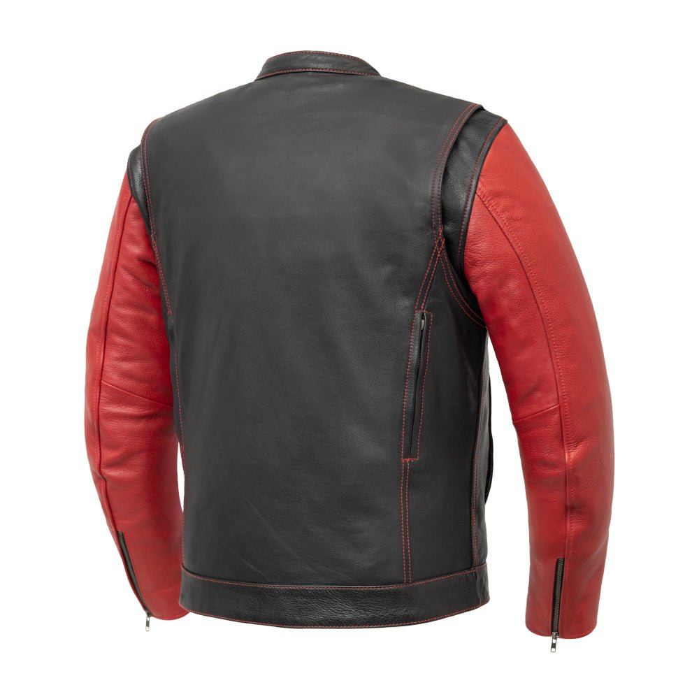 First Manufacturing Co. Vincent Men's Cafe Style Leather Jacket