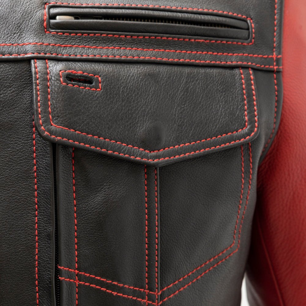First Manufacturing Co. Vincent Men's Cafe Style Leather Jacket