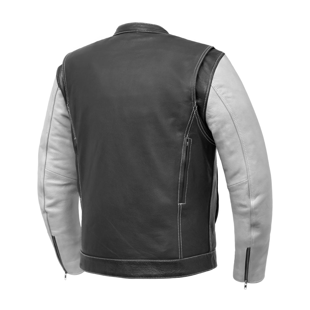 First Manufacturing Co. Vincent Men's Cafe Style Leather Jacket