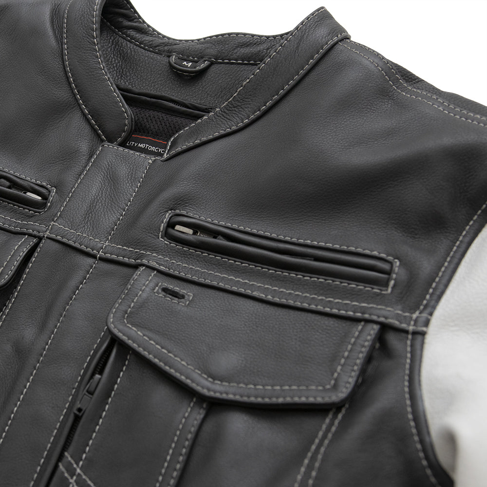 First Manufacturing Co. Vincent Men's Cafe Style Leather Jacket